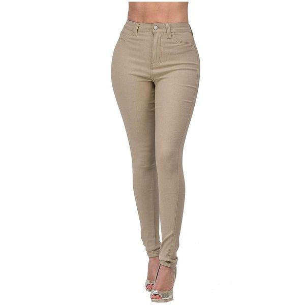

women's pants & capris jaycosin fashion jeans pure color high-waisted straight-barrel small feet jean vintage high waist women streetwe, Black;white