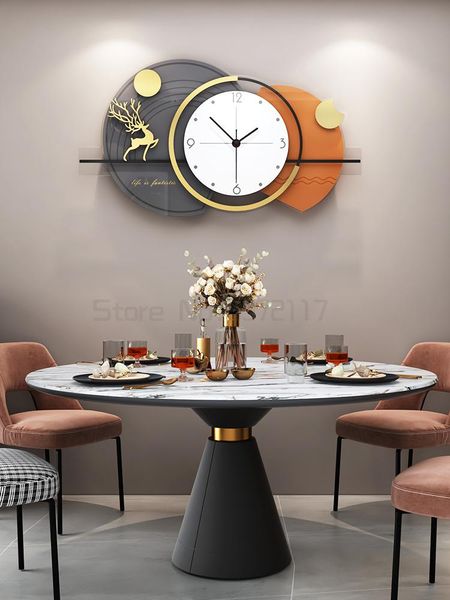 

wall clocks light luxury clock silent simple modern quartz fashionable decoration
