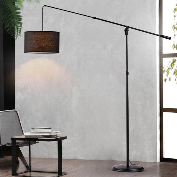 

nordic chinese designer simple post modern creative fishing floor lamp bedroom study living room decoration cloth art lamps