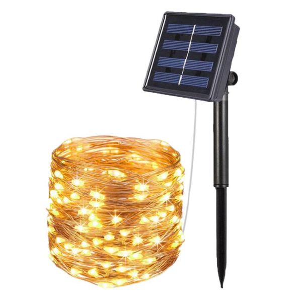 

solar lamps 100 200 led outdoor lamp light waterproof garden fairy lights luz foco sensor guirlande exterior decoration
