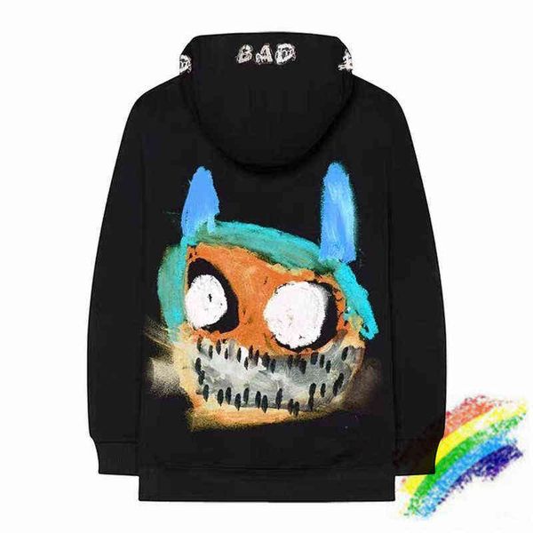 

2020fw revenge bad xxx vibes forever hoodie men women 1:1 high-quality graffiti pullover hooded g1207, Black