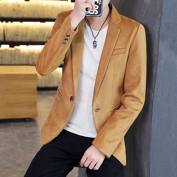 

men's autumn slim suit youth fashion blazer suits & blazers, White;black