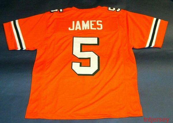 

custom edgerrin james miami hurricanes jersey o the u stitched add any name number, Black
