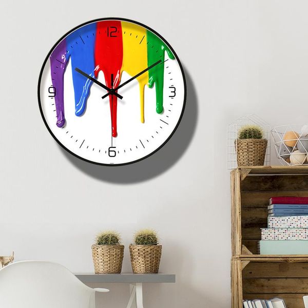 

wall clocks creative nordic clock mute minimalist living room mechanism kitchen reloj cocina home decoration dd55wc