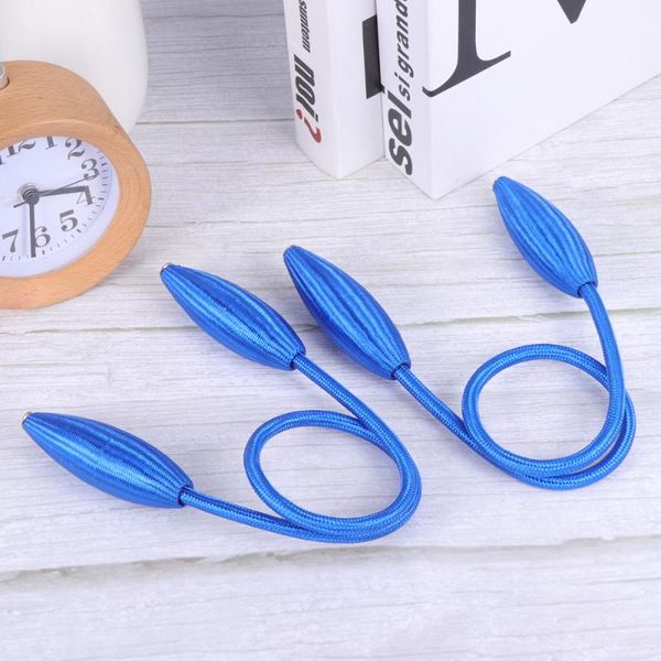 

other home decor 2pcs creative curtain tiebacks metal simple window drape buckles decorative holdbacks (blue)