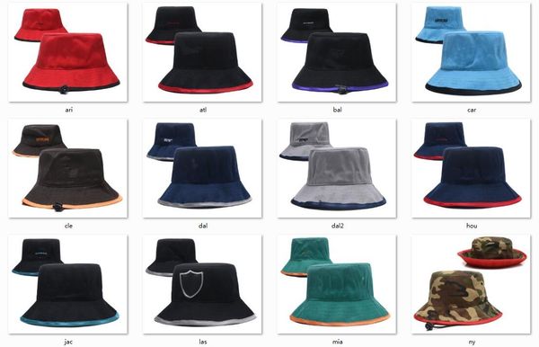 Cappellini da calcio Cappellini da baseball per squadra Cappello da pescatore per tutti i colori Mix Match Order Berretto da baseball da basket