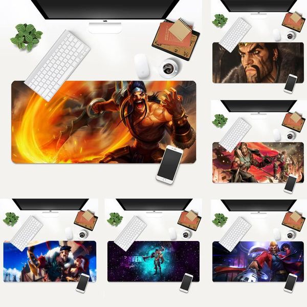 

mouse pads & wrist rests gladiator draven large pad pc computer mat gaming mousepad xl gamer keyboard desk tablet