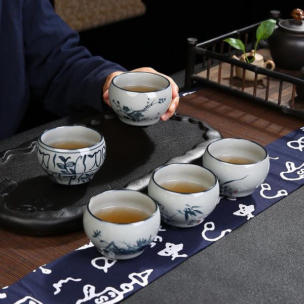 

jingdezhen hand-painted master cup ceramic single teacup household tea table cups & saucers