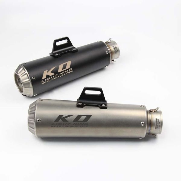 

motorcycle exhaust system 60mm universal vent pipe with stainless steel 350mm modified for atv street bike