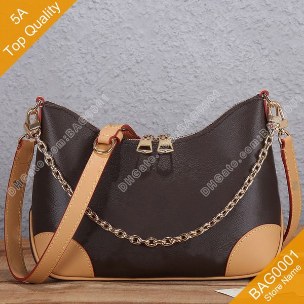 

shoulder bags 5a classic underarm bag peas package canvas lady chain cross body shoulderbag with box b040 (45831 45832) bag0001