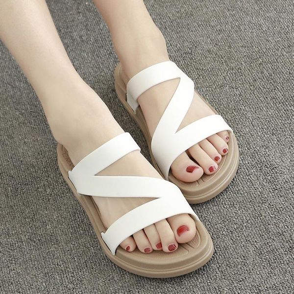 

beach summer shoes women sandals pvc wear-resistant soft casual platform solid fashion female slippers, Black