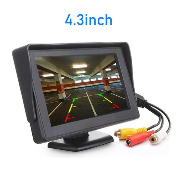 

car video carsanbo 4.3 inch reverse monitor parking backup system tft lcd color screen with rear view camera hd digital