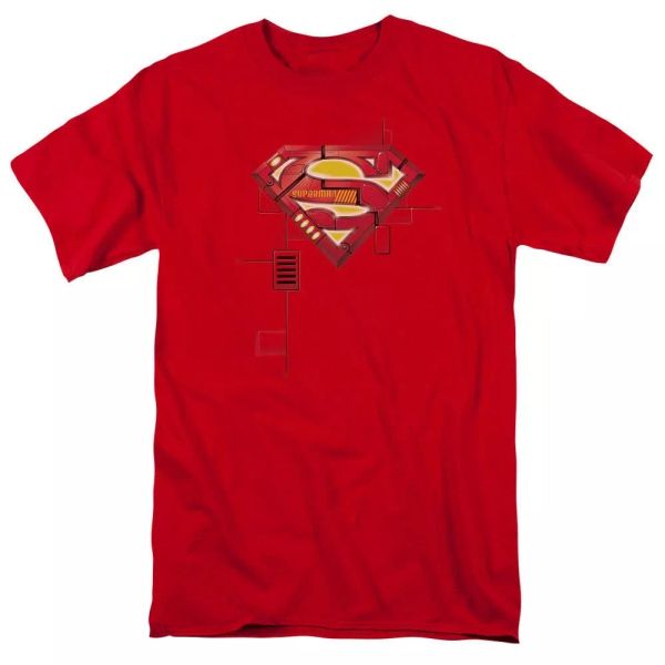 

Superman Super Mech Shield T-Shirt DC Comics Sizes S-3X NEW, White;black