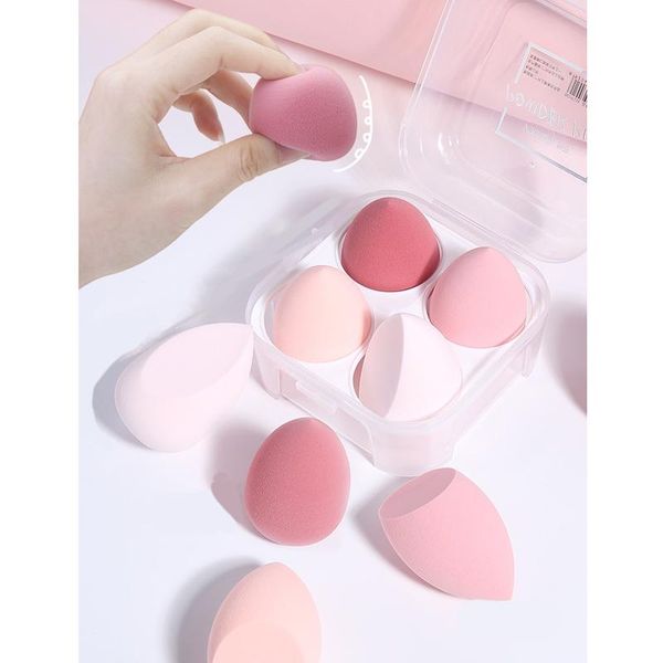 

sponges, applicators & cotton 4 pcs gradual makeup egg water drop oblique cut do not eat powder beauty tools make up accessories