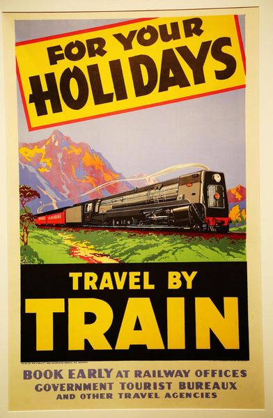 

wall stickers zealand nz for your holidays railway travel classic canvas painting vintage poster home bar decor gift