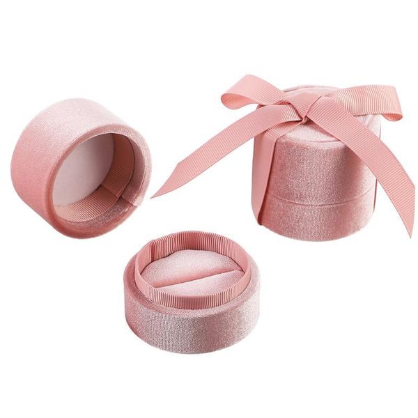 

gift wrap 2 pcs cloth jewelry storage box necklace ring mini container
