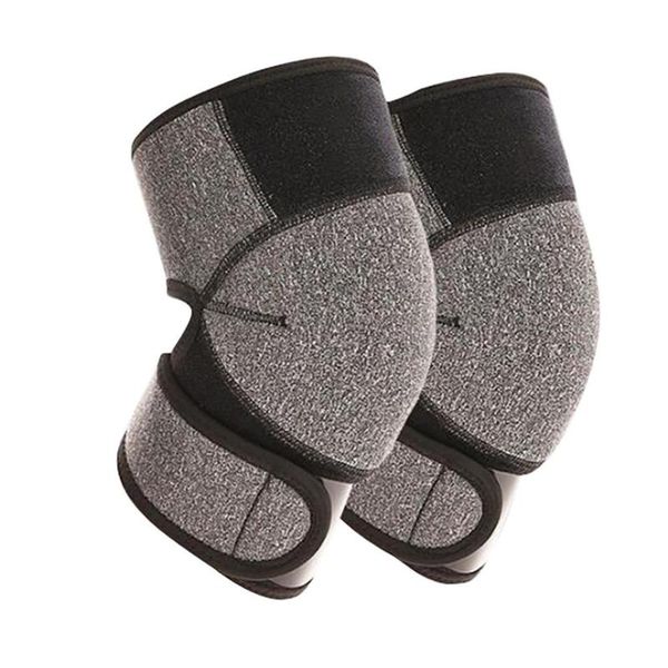 

elbow & knee pads self heating tourmaline pad magnetic support belt brace #3d06, Black;gray