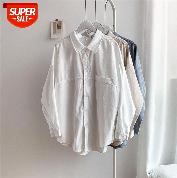 

[ou fan] 5838 faux suede loose solid color shirt women long-sleeved #ql9u, Black;gray