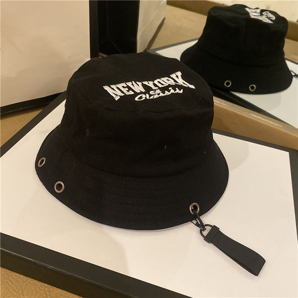 

fisherman's female summer autumn version black hip hop letter bucket hat punk sunscreen breathable basin hat, Yellow