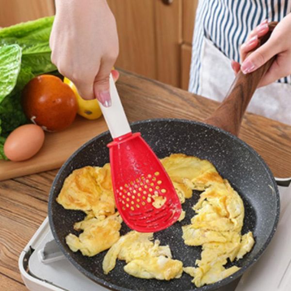 

spoons multifunctional cooking spoon kitchen tools skimmer scoop colander strainer grater masher for draining mashing