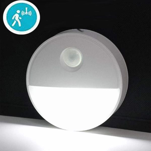 

half moon induction led lamp round human body motion sensor night light battery power children's for home cabinet