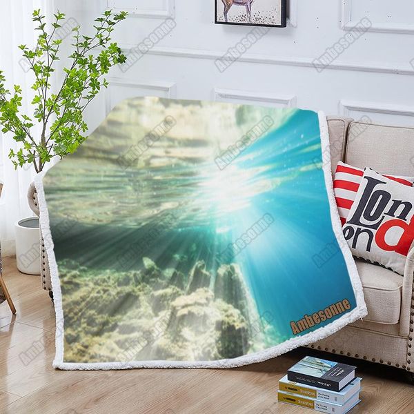 

blankets sun exposure to the sea blanket throw summer kids bed sofa picnic custom