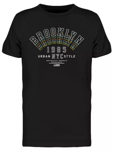 

brooklyn 1985 urban style tee men's -image by shutterstock, White;black