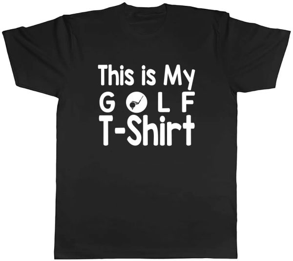 

this is my golf t-shirt mens t-shirt tee, White;black