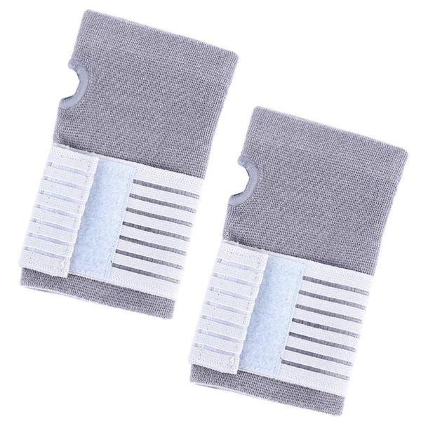 

2pcs wrist brace soft support nylon hand with thumb hole, Black;red