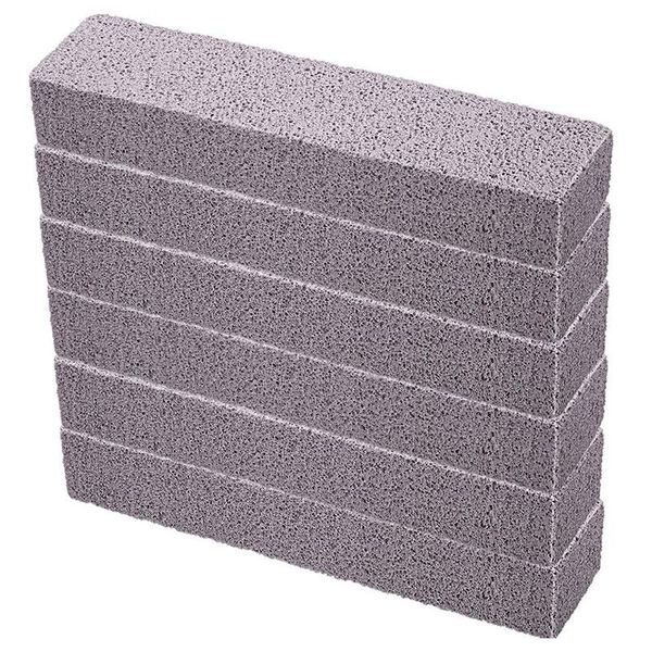 

cleaning cloths 6pcs pumice sticks scouring pad cleaner, grey embossed removes toilet rings, home