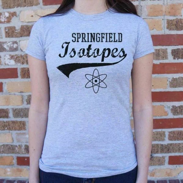 

springfield isos t-shirt | short sleeve graphic tee for women, White;black