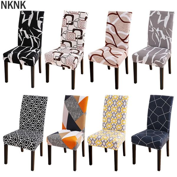 

printed chair cover spandex stretch durable soft seat covers slipcovers for kitchen dining room wedding banquet el