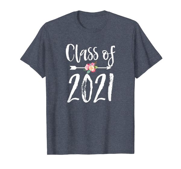 

Class of 2021 T-shirt Cute Arrow Flowers for Girls Women, Mainly pictures