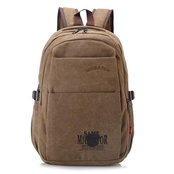 

backpack student large-capacity computer tide washed canvas female bag men's leisure travel