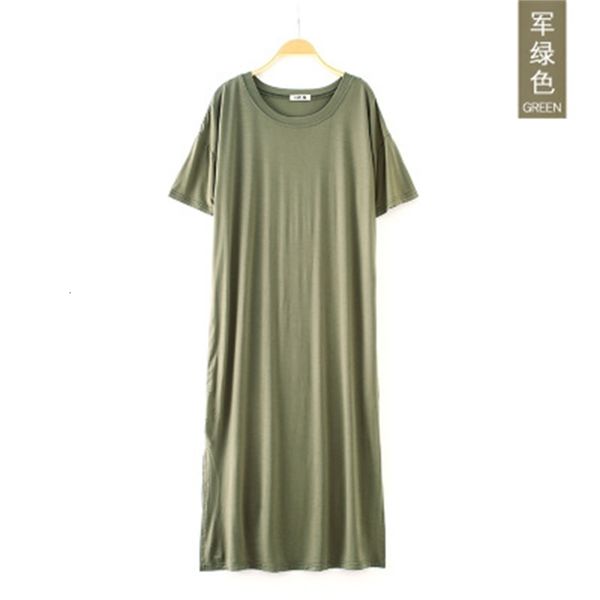 

women's sleepwear plus size fashion summer night dress women nightgowns sleepwear women's sleepshirts modal cotton candy color lad, Black;red