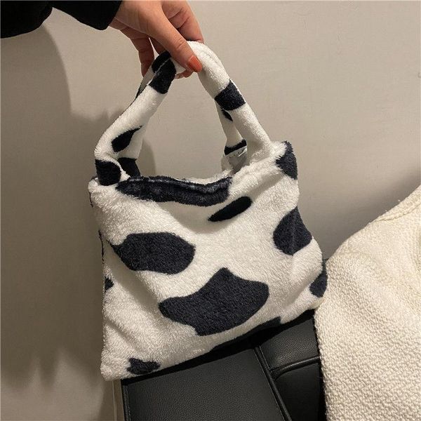 

evening bags sundries bag women designer handbag retro velvet fashion 2021 cow leopard zebra soft all-match high capacity portable