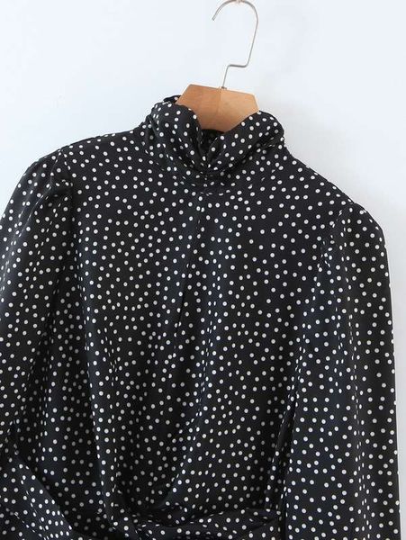 

ra casual dresses za the same women's autumn trend light mature storm point long sleeve mini dress for women, Black;gray