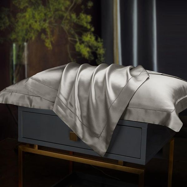 

pillow case 100% silk embroidered high end cover pillowcase cases safety no zipper pillowcases