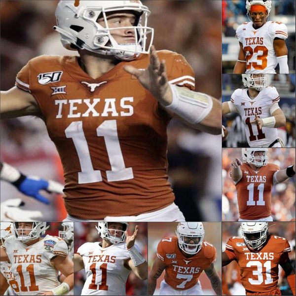 

texas longhorns football stitched jersey college xavier worthy bijan robinson sam ehlinger chris adimora customized any name number mens wom, Black