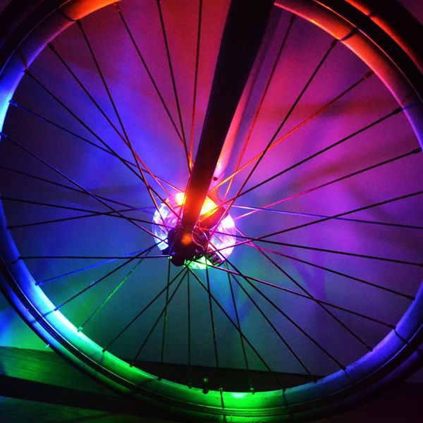 

cycling hub light led 3 flashing mode bicycle warning wheel usb charging waterproof decorative outdoor accessory bike lights