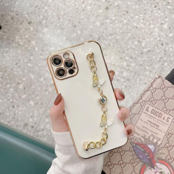 

card holders phone case 7/8plus/xs max/xr/6 butterfly bracelet suitable for iphone11pro/12mini apple x mobile, Brown;gray