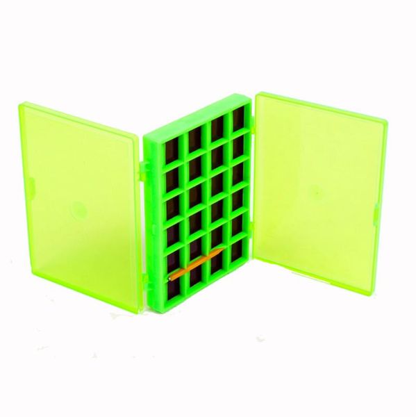 

fishing box double side magnetic hooks storage case holder with 44 compartments drop accessories