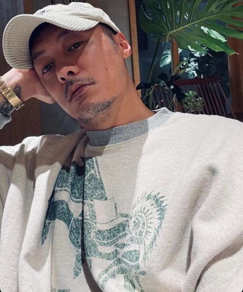 

20aw kapital hirata and hiro yu wenle same hairy bat sleeve cotton loose round neck sweater, Black