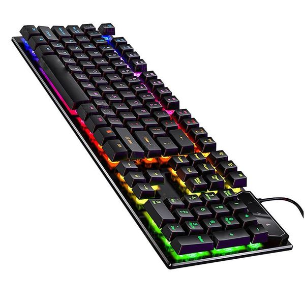 

keyboards usb gaming keyboard fashion mechanical wire computer led backlit