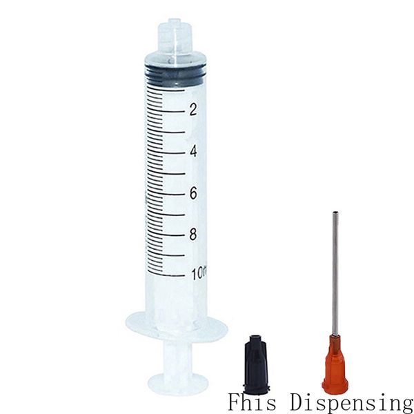 10-ml-Spritzen, 15 g, 1,5-Zoll-Nadel mit stumpfer Spitze, ideal für Kleberapplikatoren, 50 Stück