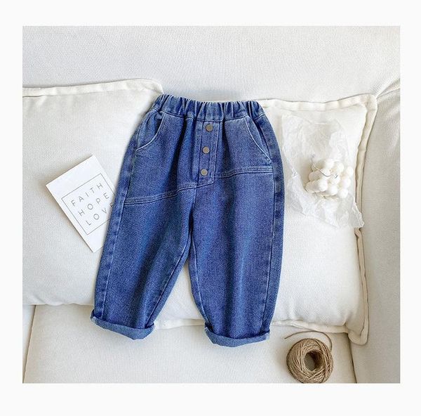 

jeans koodykids autumn kids boys sweatshirts casual white baby boy denim pants spring 2-6 y, Blue