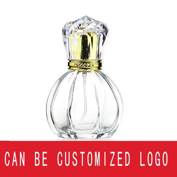 

storage bottles & jars 60ml empty perfume bottle, high-grade crystal white material screw mouth spray cosmetic sub-bottle