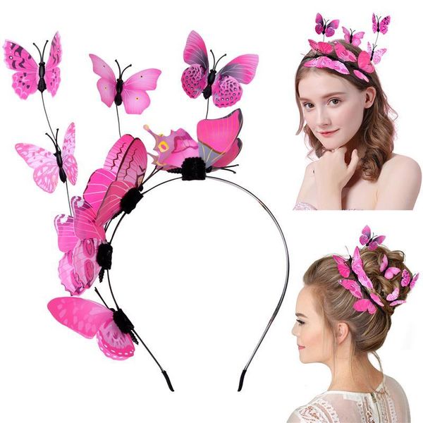 

hair accessories 1pc dancing butterfly novelty headband creative solid color party show