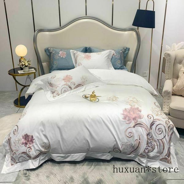 

bedding sets white blue 1000tc satin egyptian cotton set duvet cover fitted sheet