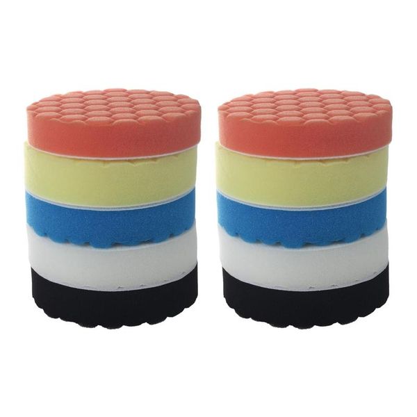 

care products 5inch (125mm) polishing pad kit for car polisher pack of 10pcs